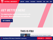 Tablet Screenshot of footballuniversity.org